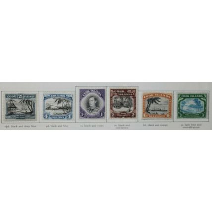 Cook Islands KGVI 1940 Surcharge & 1944-6 Pictorials SG130 137-145 Mounted Mint