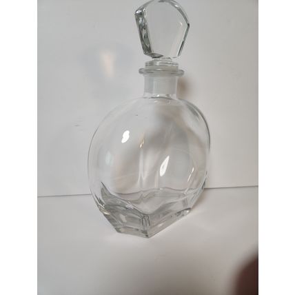 Luigi Bormioli Light & Music Crystal Decanter Bottle Italy Heavy 9" Vintage