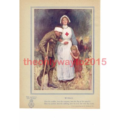 Woman, Love that Rules the Word, by C M Padday, Book Illustration (Print), 1916