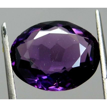 Natural 6.30 Ct Purple Color Amethyst Oval Cut Loose Gemstone