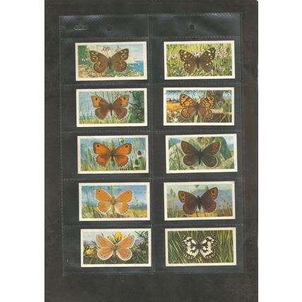 Brooke Bond Original Vintage Full Set of 50 Tea Cards British Butterflies 1963