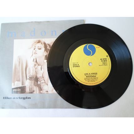 7"MADONNA 1984. LIKE A VIRGIN SIRE. W9210. W929210-7. STAY.PAPER LABEL,NEAR MINT