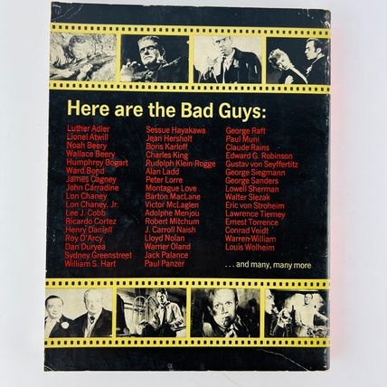 The Bad Guys - A Pictorial History of the Movie Villain Paperback Everson Book