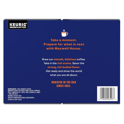 Maxwell House Breakfast Blend Mild Roast K-Cup Coffee Pods, 84 Ct Box