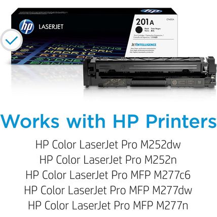 HP 201A Black Toner Cartridge | Works with HP Color Laserjet Pro M252, HP Color