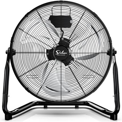 Simple Deluxe 18 Inch 3-Speed High Velocity Heavy Duty Metal Industrial Floor Fa