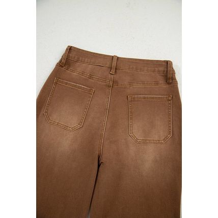 Breen Cropped High Rise Wide Leg Jeans