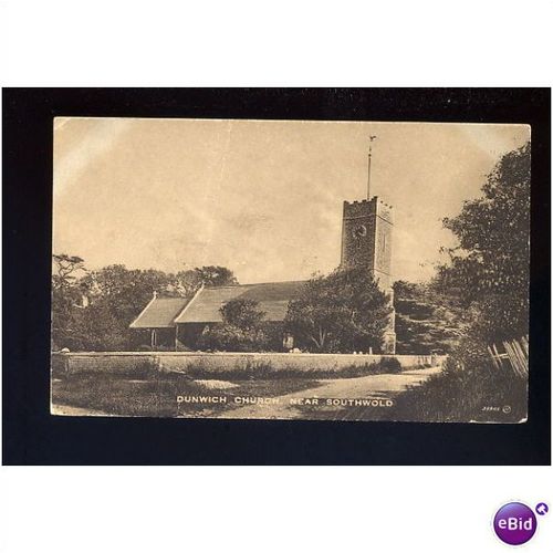 Suffolk DUNWICH Church Postcard (39948) by Valentine