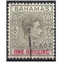 Bahamas 1938 SG155 1s Grey-Black & Carmine Fine Used. .