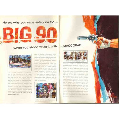 dresser industries 1962 big 90 magcobar shoot straight mud vintage ad