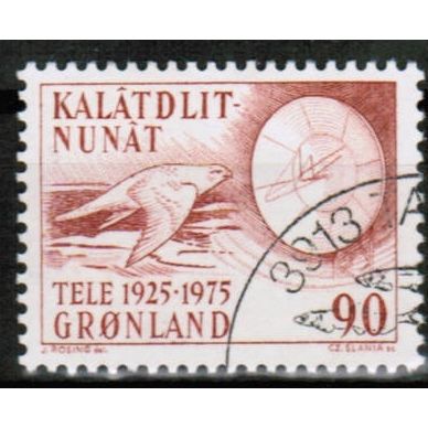 1975 Greenland - Bird & Radar - 90o used Sc# 100