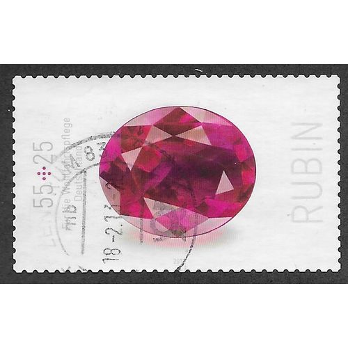 GER 2012 €0.55 +0.25 (S/A) ' MINERALS - RUBY' FINE USED (EBID57-126)