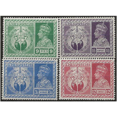 India 1946 Victory Set SG278-281 Mounted Mint . ..