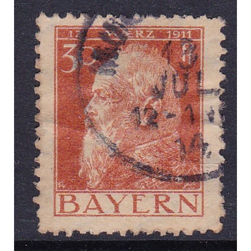 BAVARIA 1911 PRINCE LUITPOLD'S 90TH BIRTHDAY 30PF USED SG143a