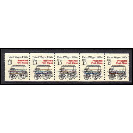 2258 13c Police Wagon Fine MNH Dry Gum PNC 1/5 X3129