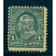 Used 279 1c Benjamin Franklin Barely Clears M04447