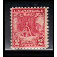 645 2c Valley Forge Barely Clears MNH O1317