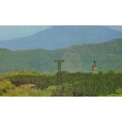 Mount Fuji Ropeway Cable Car Japanese Postcard