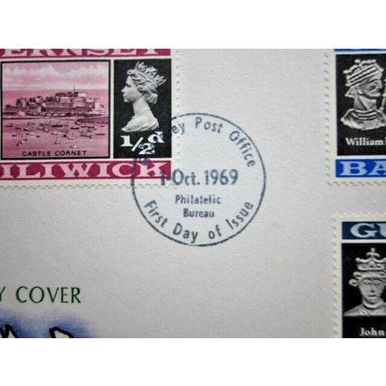 1969 INAUGURAL DEFINITIVES FIRST DAY COVERS VALUES TO 1/- #00830