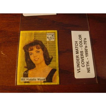 1950-1970, VLINDER Match Covers, 5-Covers, ELVIS/RAQUEL WELCH/NATALIE WOOD