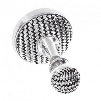 Vicenza Designs PO9003-PS Cestino Robe Hook-Large-Polished Silver-NEW-FAST SHIP