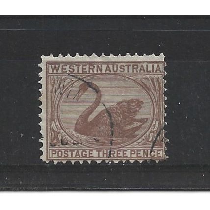 WesternAustralia.SG141 3d Brown.Fine Used.Oct24