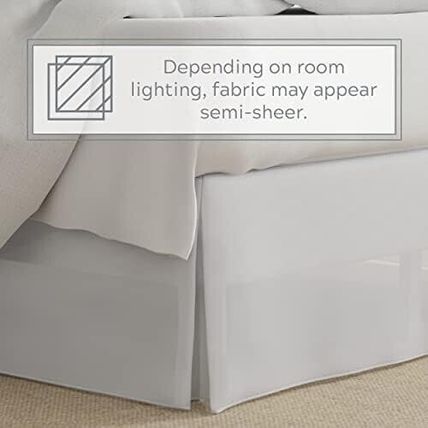 Magic Skirt Wrap Around Bed Skirt-14" Drop-53" X 74"-FULL-WHITE-NEW-SEALED-FAST