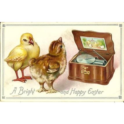 Art HAPPY EASTER Tuck Easter Chicks Postcard (705)
