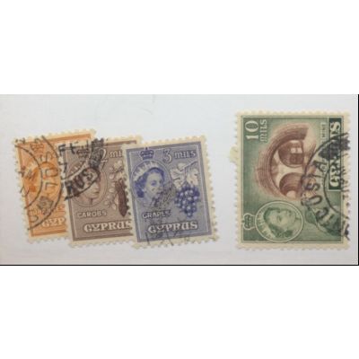 Cyprus Stamps Scott #168 To 171, Used