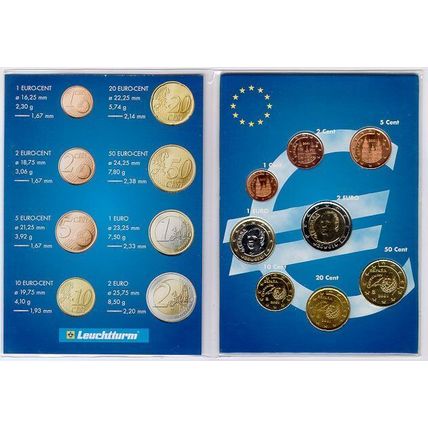 Spain 2001 - Set of 8 Euro Coins (UNC)