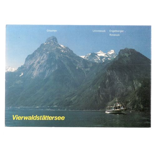 VIERWALDSTATTERSEE, SWITZERLAND unused vintage postcard #