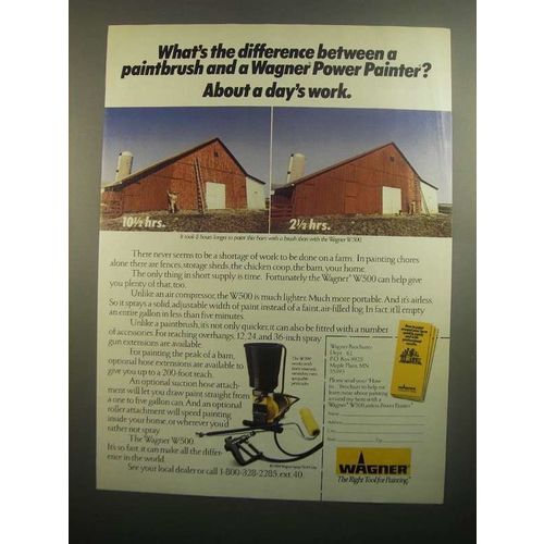 1984 Wagner W500 Power Painter Ad - What's Difference
