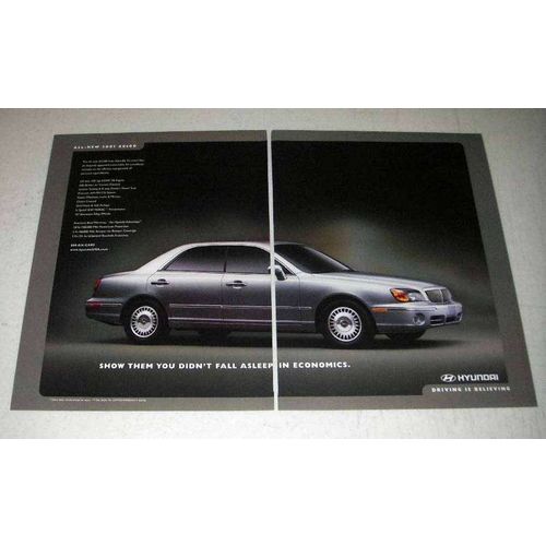 2001 Hyundai XG300 Car Ad - Fall Asleep in Economics