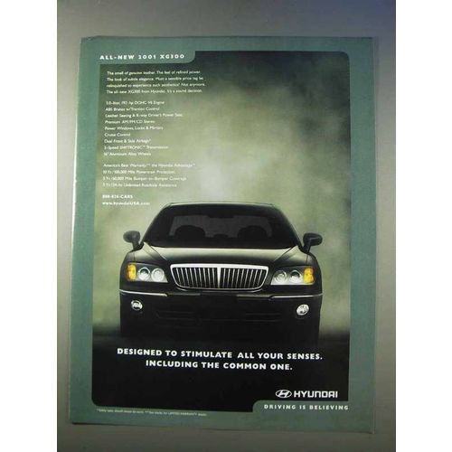2001 Hyundai XG300 Car Ad - Stimulate All Senses