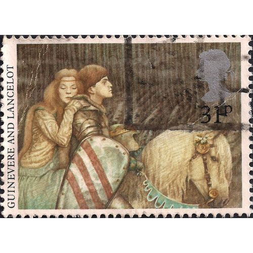 GB, Queen Guinevere and Sir Lancelot, brown 1985, 31p, #2