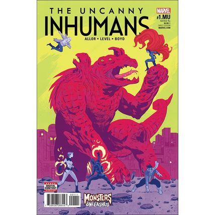 Uncanny Inhumans (2015) #1.MU Marvel Comics Monsters Unleashed