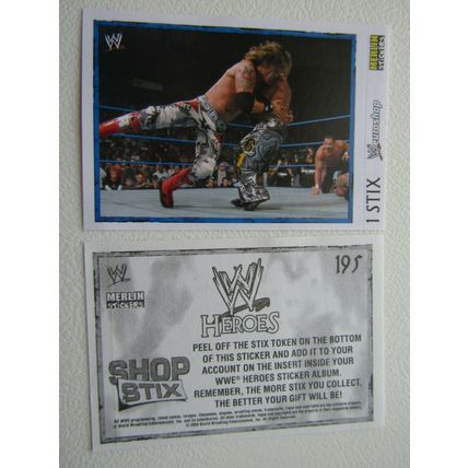 Topps - Merlin 2008 WWE Heroes Wresting Stickers 1-216 & P1-P15 Variants (EB2)