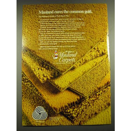 1968 Masland Carpets Ad - Masland cures the common gold