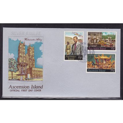 ASCENSION 1977 SILVER JUBILEE UNADDRESSED FIRST DAY COVER FDC