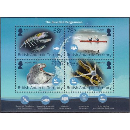 British Antarctic Territory 2021 Bloc Feuillet Programme de gestion durable Neuf