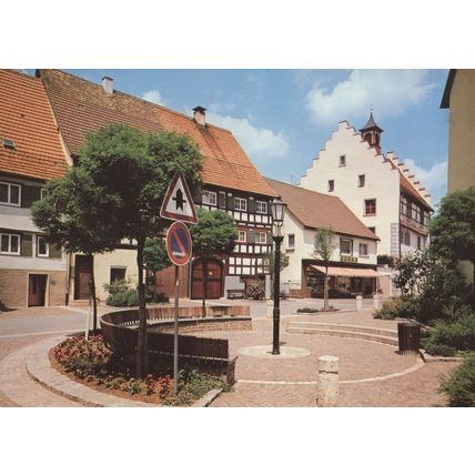 Fridingen Danube German Danger Road Sign Postcard