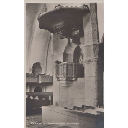 Stockholm Predikstolen Vintage Postcard