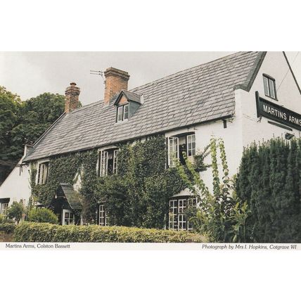 The Martins Arms Colston Bassett Nottingham Postcard