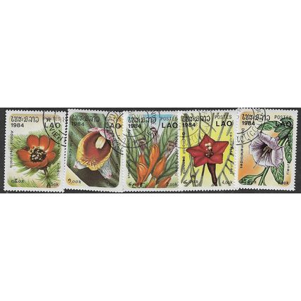 1984 5 different values - cancelled - FLOWER