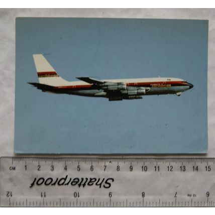 old Postcard Caribbean Air Boeing 707