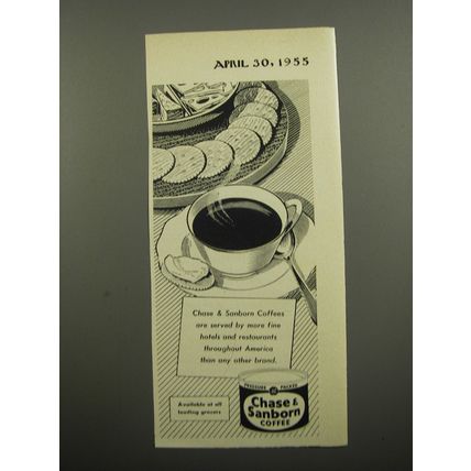 1955 Chase & Sanborn Coffee Advertisement