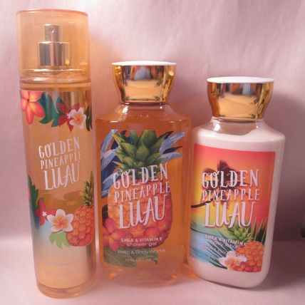 Bath & Body Works Body Mist Lotion Shower Gel Set Golden Pineapple Luau