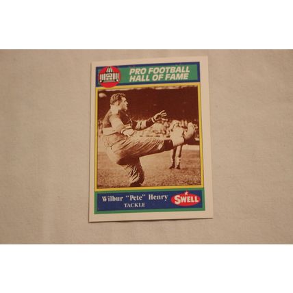Wilbur "Pete" Granger 1990 Swell Pro Football Hall of Fame NO. 6