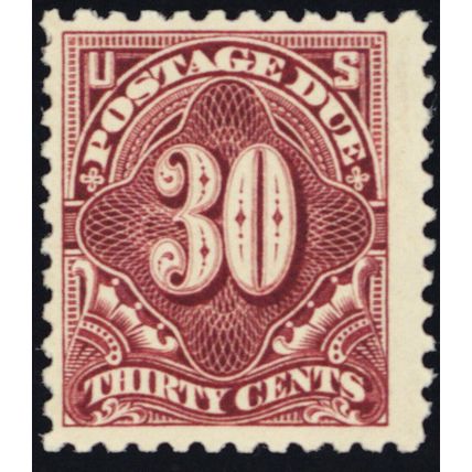 J66a, Mint F/VF NH 30¢ Postage Due Stamp SCV $220 * Stuart Katz
