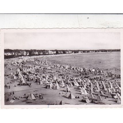 Royan Perspective Grande Conche France Real Photo Postcard posted 1953 VGC